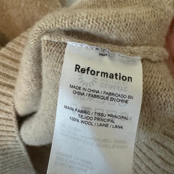 Reformation Oversized Crewneck Sweater - Picture 2 of 5